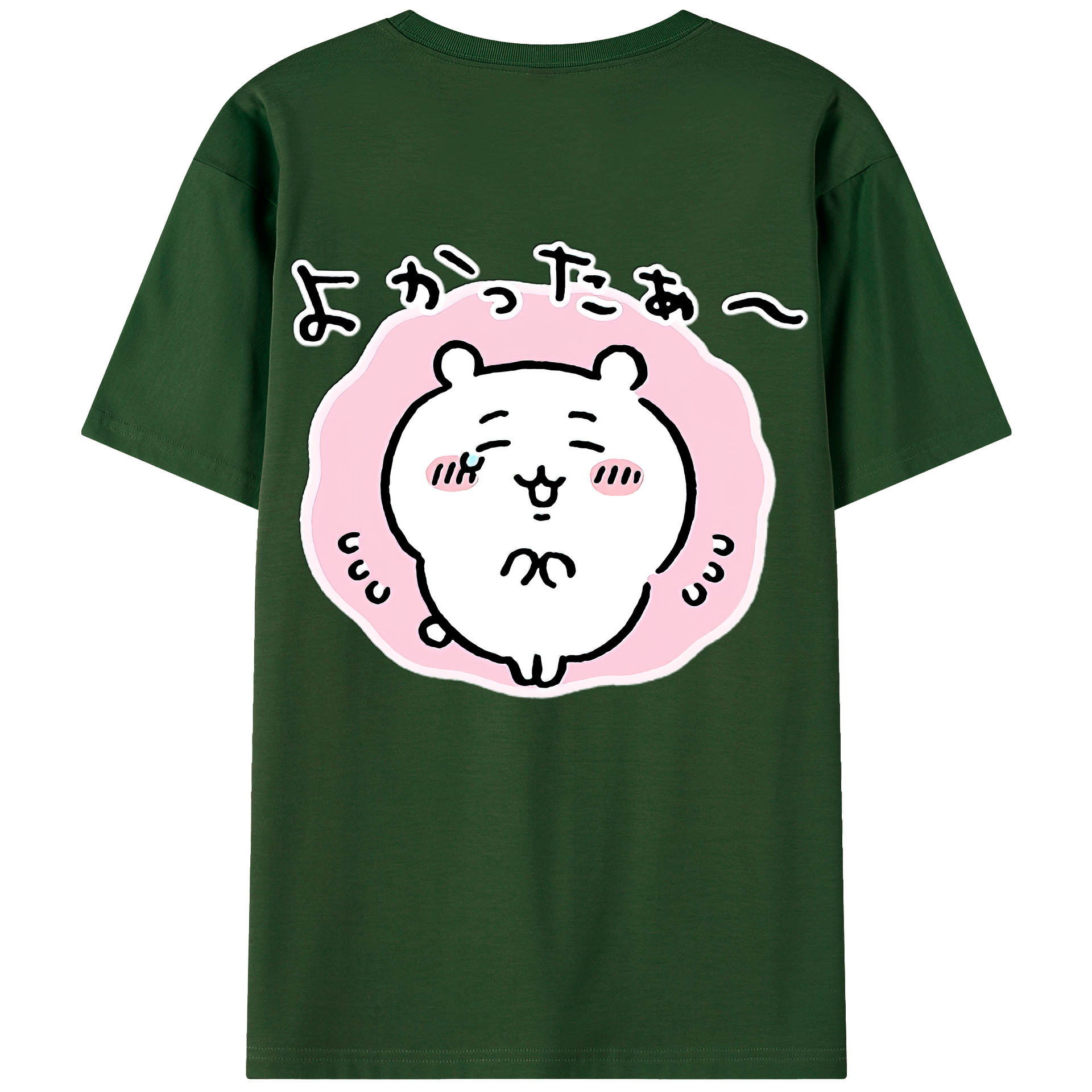 （画像用） ちいかわ ちいかわ Chii-kawa chiikawa 綿100％半袖Tシャツ（背面プリント）